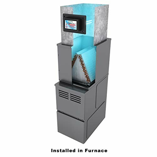Illustration of an air filter installed in a furnace.