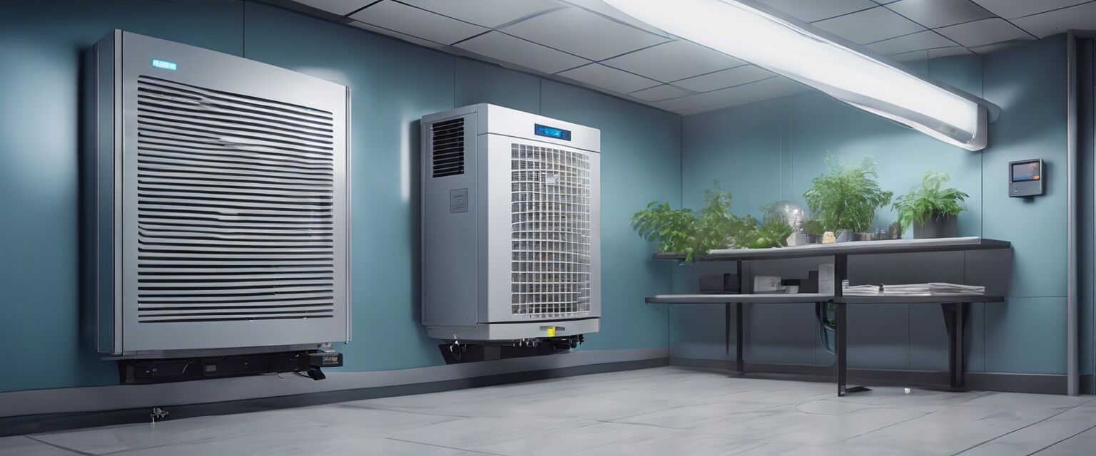 UV-C sterilizer in commercial space